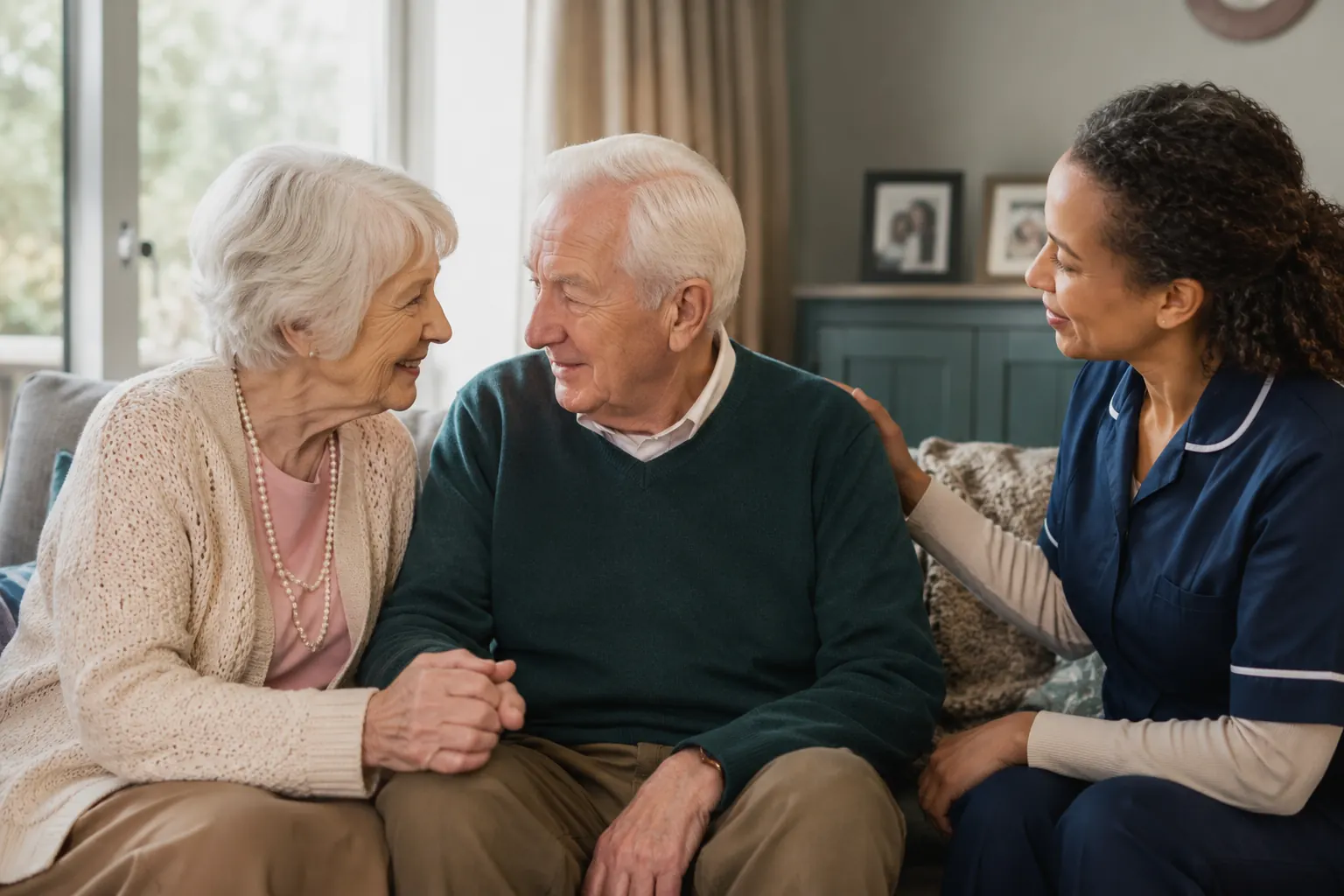 A Ravens care professional providing respite care support